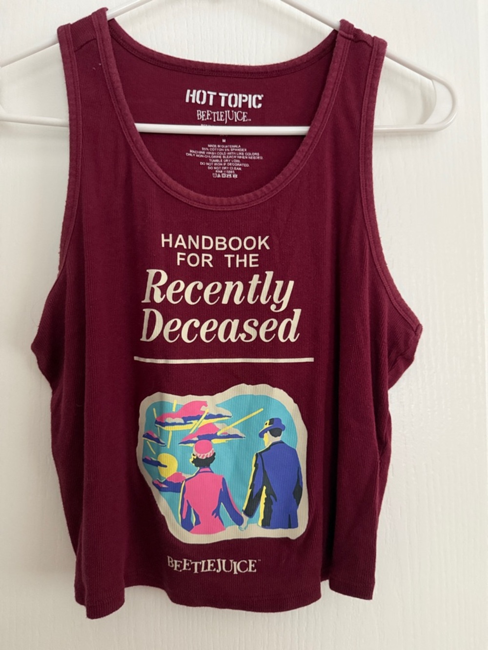 Cropped Beetlejuice Graphic Tank (M)